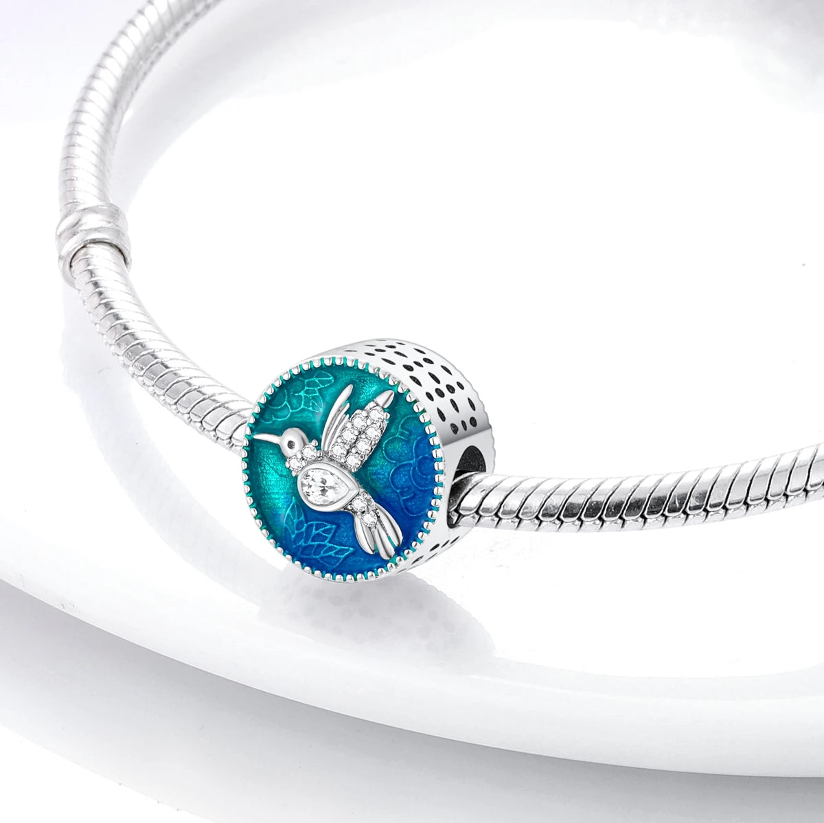 MULA 1PC Silver Plated Pig Bird Beads Fit Original Charm Bracelet DIY Jewelry Making For Woman