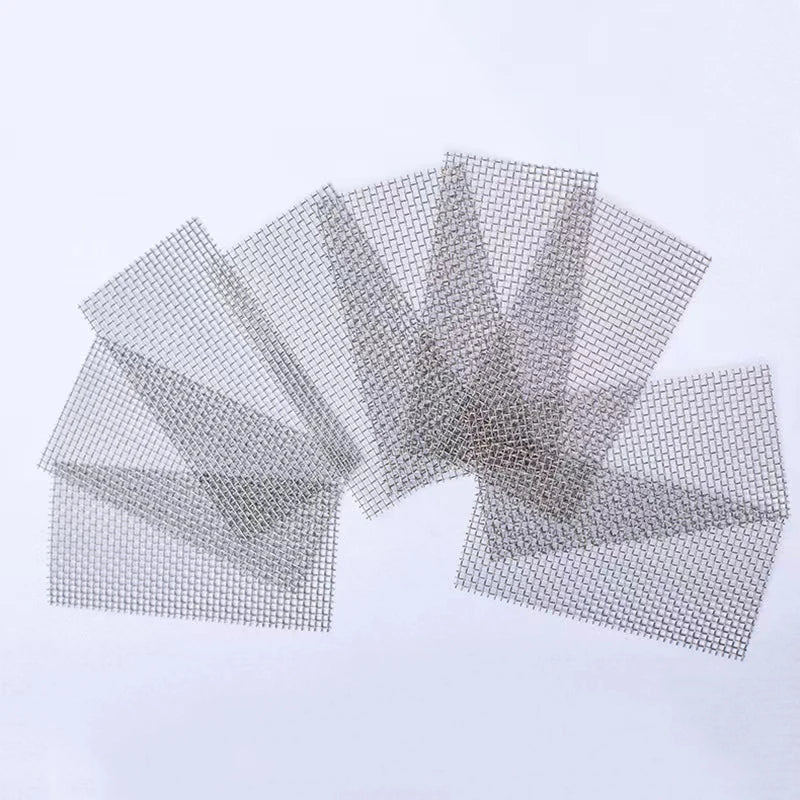 2PCs Stainless Steel Wire Mesh Pad Aquarium Fish Tank Decoration Plants Moss Net Decor 8x8 cm Fish Aquarium Decor Accessories