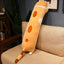 Cute 50cm Cat Plush Toy Long Pink Brown Grey Sleeping Cats Leg Pillow Squishy Little Animal Doll Appeasing Plushie Gift
