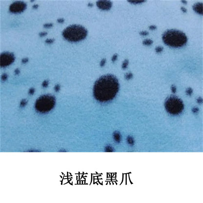 Pet Blanket Super Soft Dog Blanket with Cute Paw Print Warm Puppy Blanket Mat Bed Cover for Large Dogs Kitten Cat Small Animals
