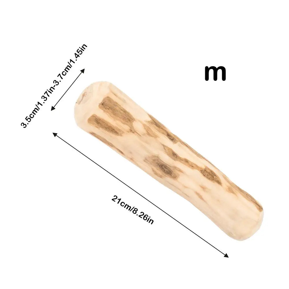 Real Wooden Dog Chew Toys Safe Interactive Pet Chew Stick Natural Dog Teeth Cleaning Hard Portable Sticks For Puppy Travel Toy