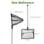 UXCELL Fishing Landing Net Handhold Fish Tank Net Stainless Steel Extendable Handle for Fish Tank Aquarium Accessories