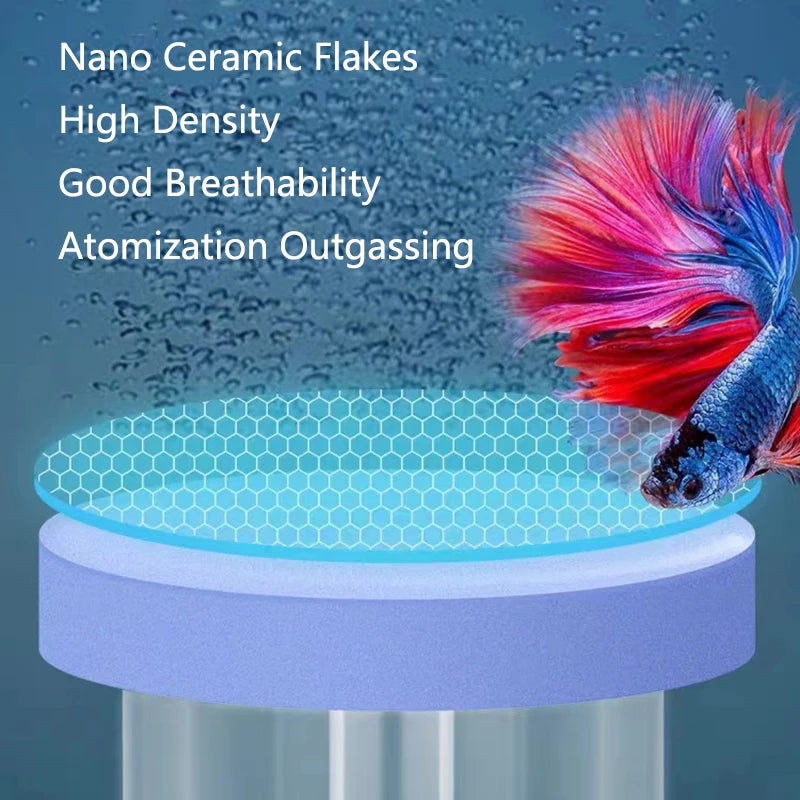 1Set Glass Air Pump Sand Stone Aquarium Oxygen Pump Fresh Air Stone Nano Bubble Bar Aquarium Fish Tank Aerator Pump Hot Selling