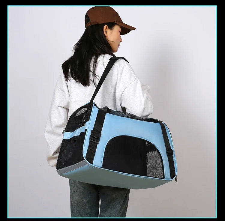 Portable Dog Cat Carrier Bag Pet Puppy Travel Bags Breathable Mesh Small Dog Cat Dogs Outdoor Tent Carrier Outgoing Pets Handbag