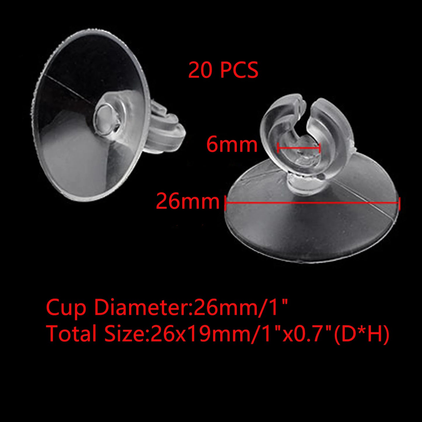 UXCELL Aquarium Suction Cup Air Tube Holder Sucker for Fish Tank Air Line Oxygen Tube Hose Pump Suction Cups Pet Accessories Set