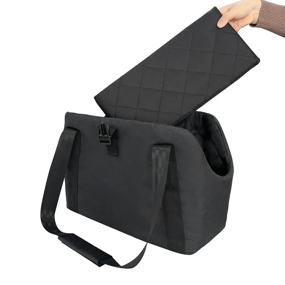 Dog Carrier Heater USB Adjustable Heating Dog Shoulder Carrier Bag Heated Cat Carrier For Cats And Small Dogs With Side Bag Pet