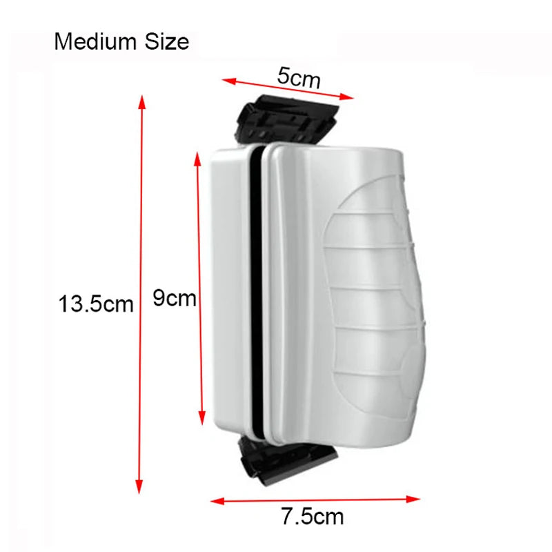New Magnetic Aquarium Fish Tank Brushes Floating Clean Glass Window Algae Scraper Cleaner Brush Aquarium Accessories Two Blades