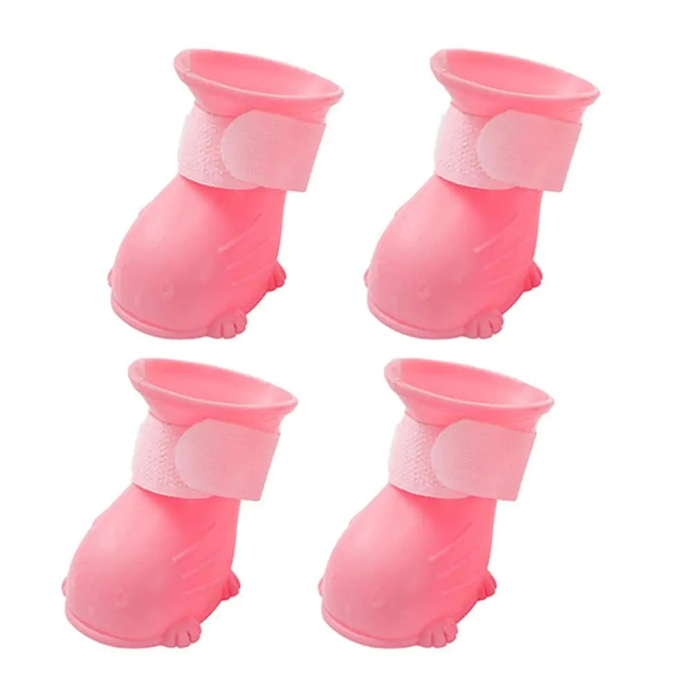 Winter Boots For Dogs Paw Protectors Anti-Slip Dog Boot Snow Shoes Adjustable Soft Dog Winter Boots 4pcs Puppy Shoes For Small