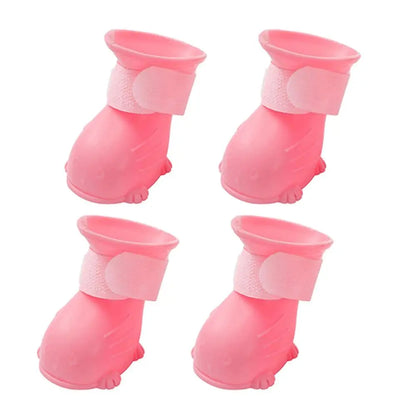 Winter Boots For Dogs Paw Protectors Anti-Slip Dog Boot Snow Shoes Adjustable Soft Dog Winter Boots 4pcs Puppy Shoes For Small