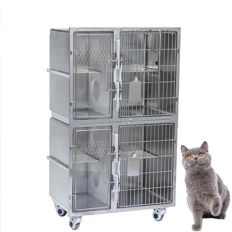 dog cat cage bank veterinary modular cage banks