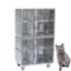 dog cat cage bank veterinary modular cage banks