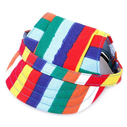 Adjustable Baseball Cap with Ear Holes for Large Medium and Small Dogs Summer Dog Cap Puppy Sun Hat Outdoor Hiking Pet Products