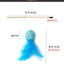 Cat Toy Cat Teaser Sticks Paper Rope Ball Tease Cat Stick Cat Interactive Toy Pet Toy Replace Head Cat Supplies Tease Cat Ball.