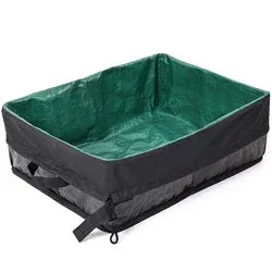 Cat Litter Box Dog Toilet Tray Portable Outdoor Waterproof Reusable Travel Oxford Litter Pan for Outdoor Travel Cat Supplies