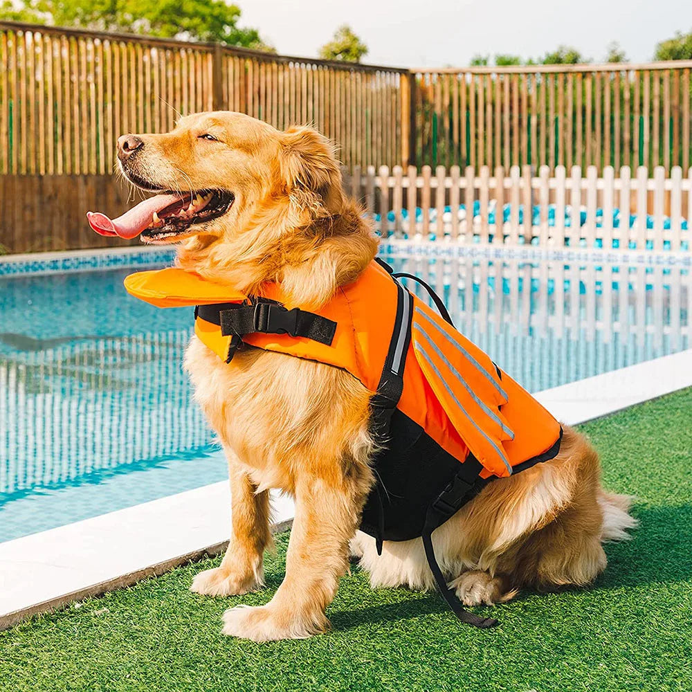 Dog Life Jacket Wings Design Pet Life Vest Dogs Flotation Lifesaver Preserver Swimsuit with Handle for Swim Pool Beach Boating