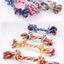 Pet dog cotton rope toys teeth cleaning teeth grinding resistant to bite rope knot toy rope double section cotton rope teething