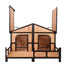Custom Rainproof Outdoor Yard Large Dog Luxury Kennel Indoor Villa Large Size Wooden Kennel Dog House