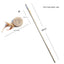 1PC Teaser Feather Toys Kitten Funny Colorful Rod Cat Wand Toys Wood Pet Cat Toys Interactive Stick Pet Cat Supplies