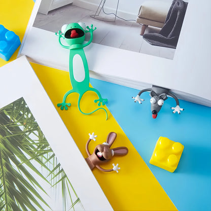 3D Animal Bookmark Original PVC Creative Text Create Cute Funny Cat Stationery