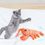 Dog Plush Chew Toy USB-Charged Pet ChewingToy Floppy Lobster Dog Toy Washable Cute Cat Toys For Puppy Dog Cats For Home Outdoor