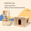 Hamster Natural Wooden House Hamster Climbing Toy Small Pet Toys for Hamster Squirrel Guinea Pig Rat Small Animals Accessories