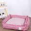 Dog Beds for Small Dogs Plaid Bed Pet Supplies Accessory Sofa Cushions Big Large Puppy Accessories Blanket Cats Baskets Pets Mat