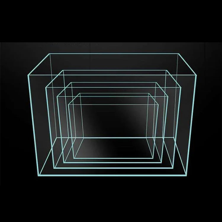 Clear and Transparent Small Aquarium Tank Rubber Strip Uniform White Glass Fish Tank Aquarium Glass