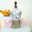 Sweet Princess Female Puppy Summer Clothes Wedding Party Dress for Dogs White Lace French Bulldog Small Medium Pet Cat Clothing