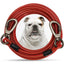 Steel Wire Dog Tie Out Cable, Dog Runner for Yard, Durable Superior Clips, Pink Dog Chains, 10-50ft