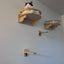 Wall Mounted Cat Furniture Cat Climbing Shelf Solid Wood Stairway with Hammock or Scratching Post for Kittens Perch and Play