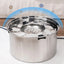 Big Capacity Stainless Steel Dog Floating Bowl, No Spill Anti-Splash Dog Water Dispenser, Non-Slip Dog Cat Pet Water Feeder Bowl