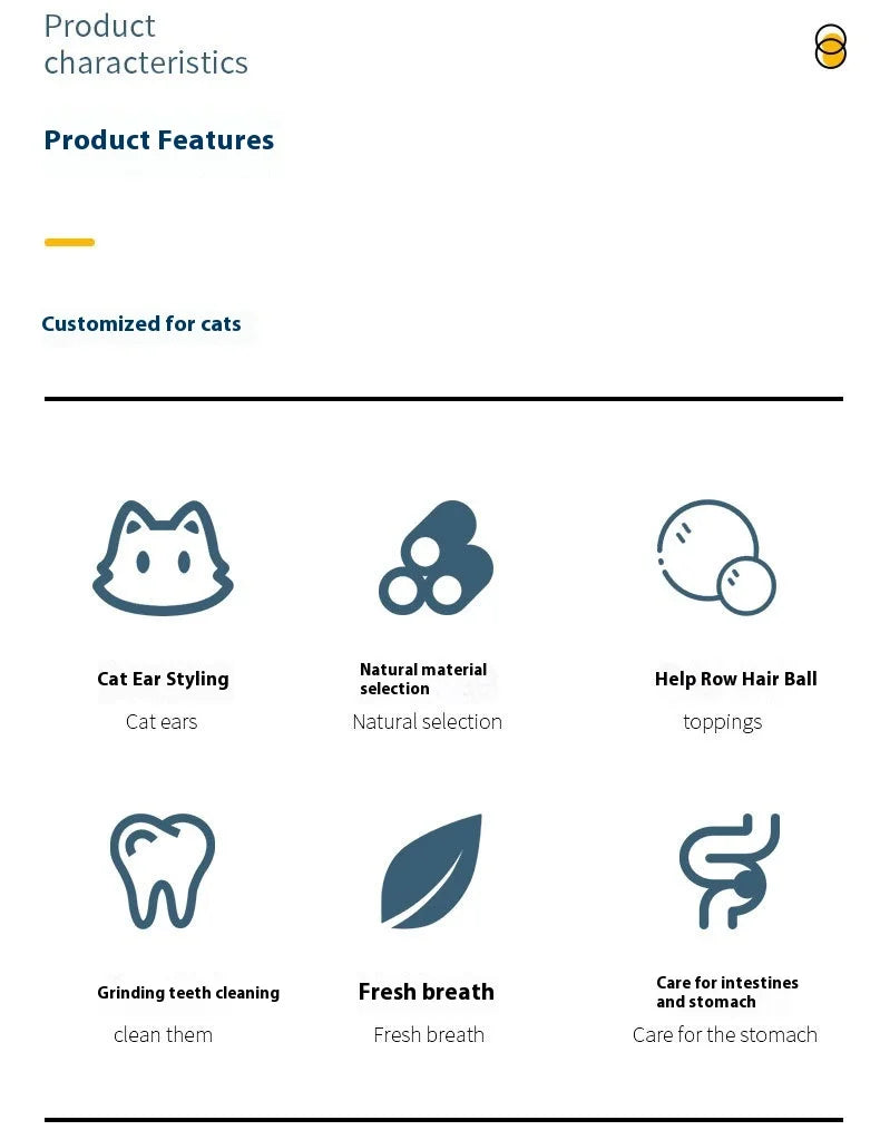 Cat Ear Peppermint Rotating Ball Cat Happy Interactive Cat Toy Worms Gall Fruit Wood Polygonum Toy Ball