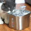 Automatic Cat Water Fountain Stainless Steel Cat Fountain With Filter Visual Water Level Pet Puppy Cats Drinking Water Dispenser