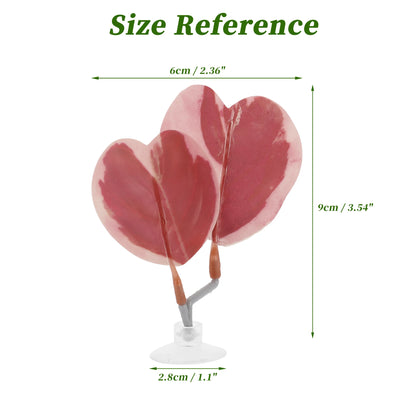 UXCELL Artificial Betta Fish Bed Simulation Betta Leaf Bed Betta Hammock Pad with Suction Cup Aquarium Decor Fish Supplies