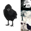 Simulation Black Crow Raven Bird Repellent Pest Control Halloween Artificial Crow Raven Prop Horror Scary Garden Decorations