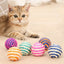 4 PCS Balls Interactive Pet Toys for Cats Kitten Dog Training Playing Chewing (Random Color)