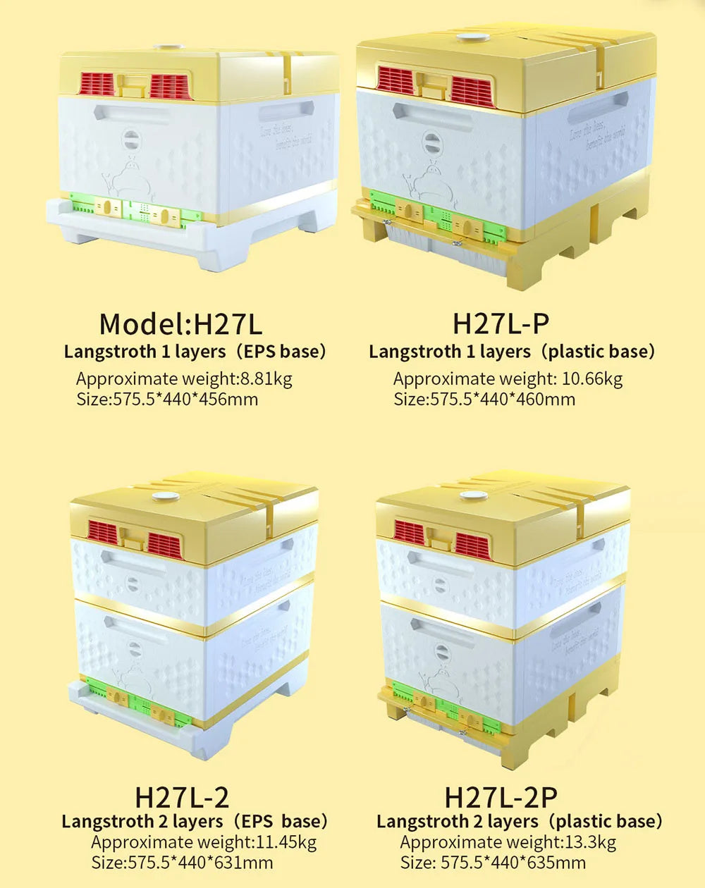 EPS bee hive langstroth plastic beehive