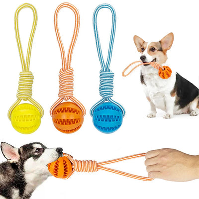Dog Hemp Rope Toy With Ball