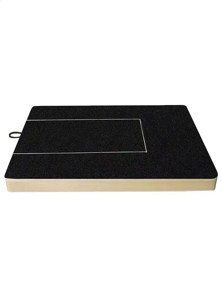 Dog Nail Scratch Board Adjustable Wooden Scratching Board with Built-in Treat Box Dog Nail File Board Self Scratcher Toy