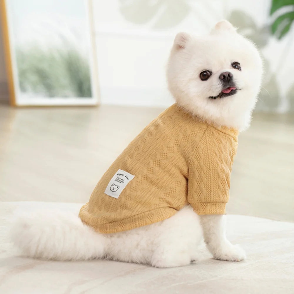 Classic Puppy Dog Knitting Sweater Winter Warm Pet Clothes for Small Dogs Chihuahua Yorkshire Pullovers mascotas Clothing Outfit