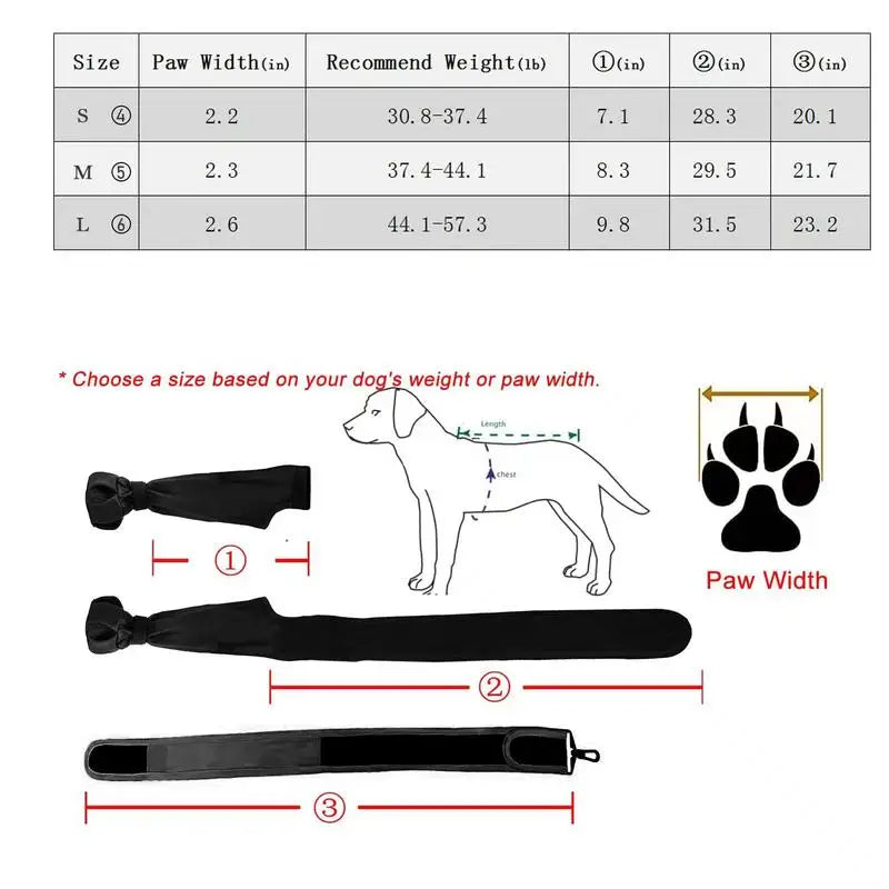 Dog Suspender Boots Waterproof Paw Protectors Non-slip Pets Paws Protector Adjustable Walking Shoes Booties Dog Paw Protectors