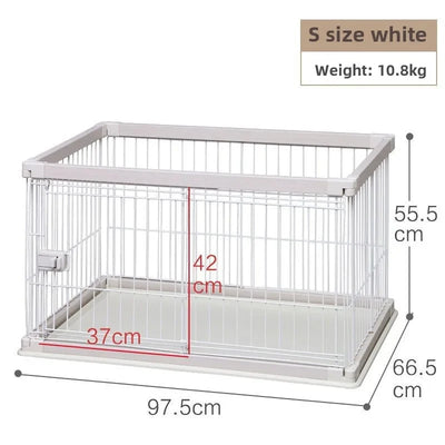 Dog Cage Alice Dog Cage Medium and Small Dog Shiba Inu Bulldog Pet Kennel Fence Indoor Fence