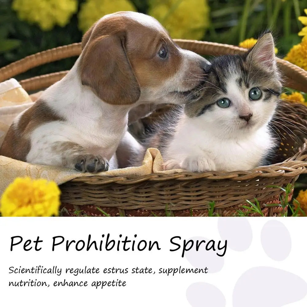 Pet Estrus Calming Spray Safe Healthy Calming Diffuser Cat Anti Anxiety Liquid Prevent Howling Soothe Mood For Calming Emotions