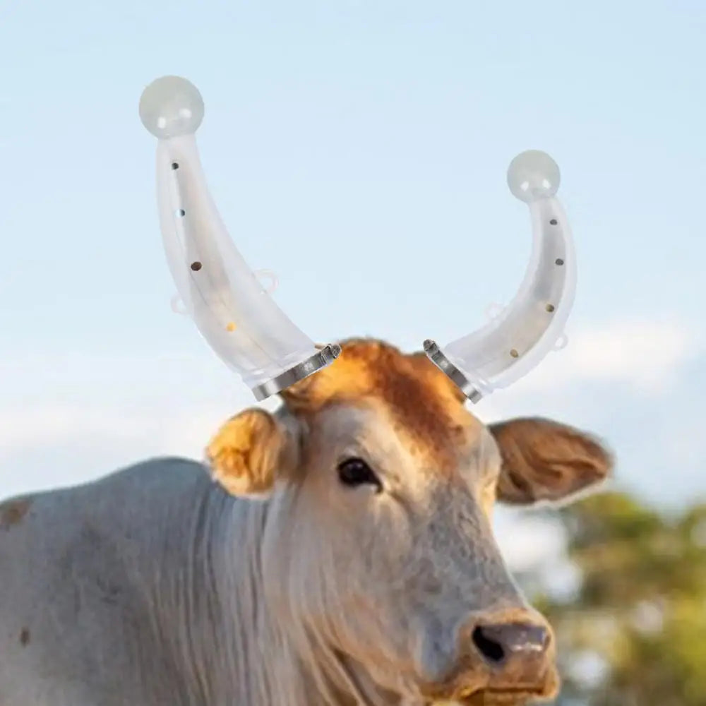Cow Horn Protective Covers 1 Pair Cow Anti-Fight Horn Protector Cover Breathable Avoid Fence Damage Protector for Aggressive