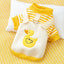 2024 Dog Clothes Cute Dog Hoodies Thin Autumn Winter Dog Coat with D-Ring Striped Print Puppy Sweatshirt Cat Jacket Pet Apparel