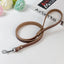 Adjustable Dog Collars Genuine Leather Pet Dog Collar Leash Lead For Small Medium Large Dogs Bulldog Pugs Beagle Dogs Supplies