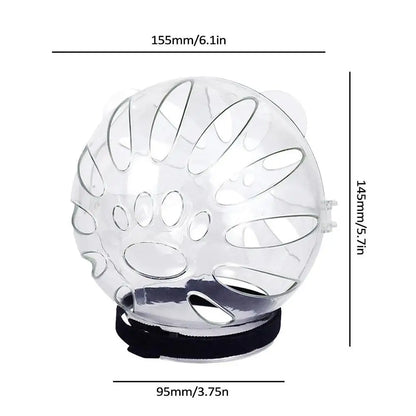 Transparent Cat Muzzle Anti Bite Transparent Cat Head Cover Breathable Clear Pet Accessories With Magical Sticker Cat Bubble Muz