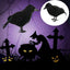 Simulation Black Crow Raven Bird Repellent Pest Control Halloween Artificial Crow Raven Prop Horror Scary Garden Decorations