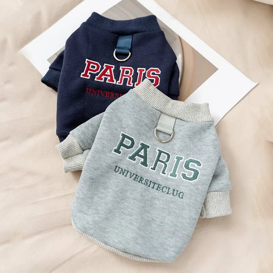 Winter Clothes for Dogs Pet Warm Dog Hoodies Letter Pullover Dog Coat New Cat Clothing Chihuahua French Bulldog Puppy Sweatshirt