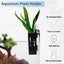 UXCELL Fish Tank Water Plant Holder Aquarium Plant Holder Aquatic Plant Cups Emersed Plastic Pot with Hooks Suction Cups